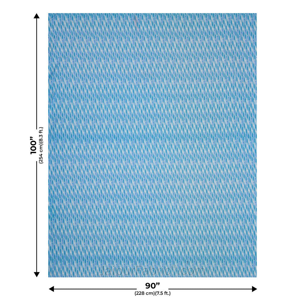 Ethnic Royal Blue Double Bed Dohar Blanket